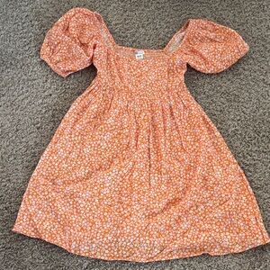 Worn Once Billabong  Orange Floral Dress
